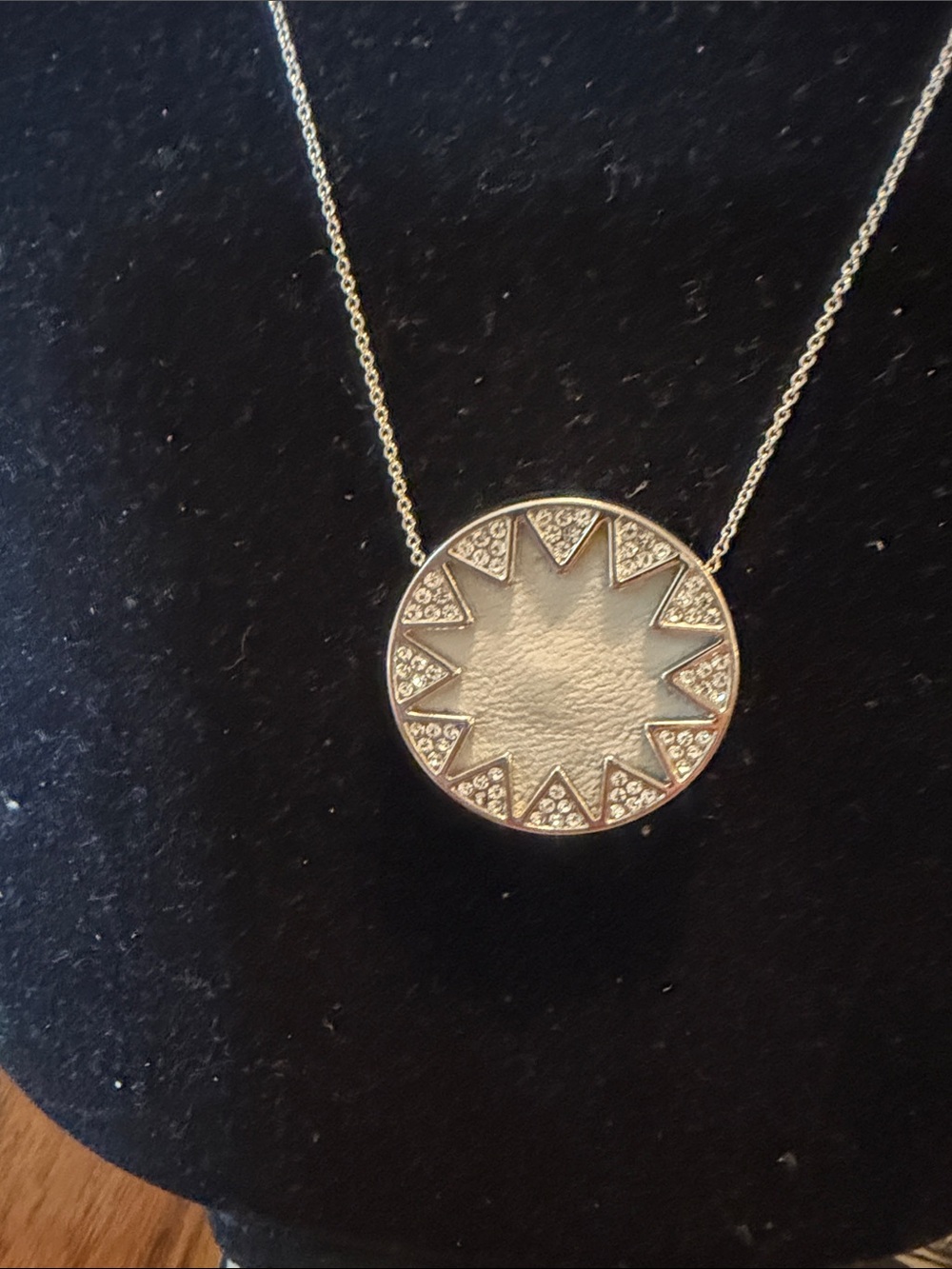 House of Harlow Silver Starburst Circle Pendant Necklace - Women Jewelry